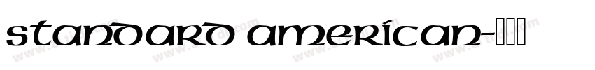 standard American字体转换